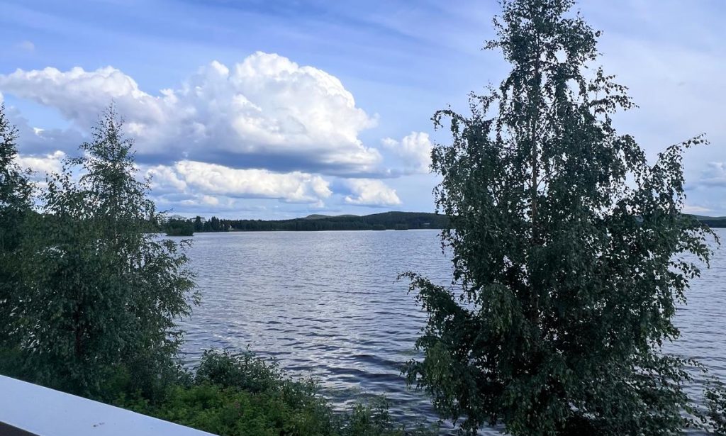 Summer lake view from the balcony of Jauri Chalet