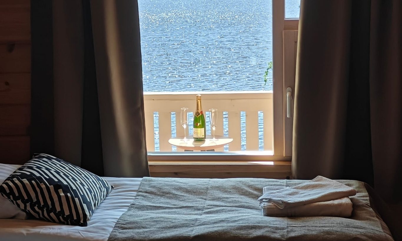Summer lake view from Jauri Chalet